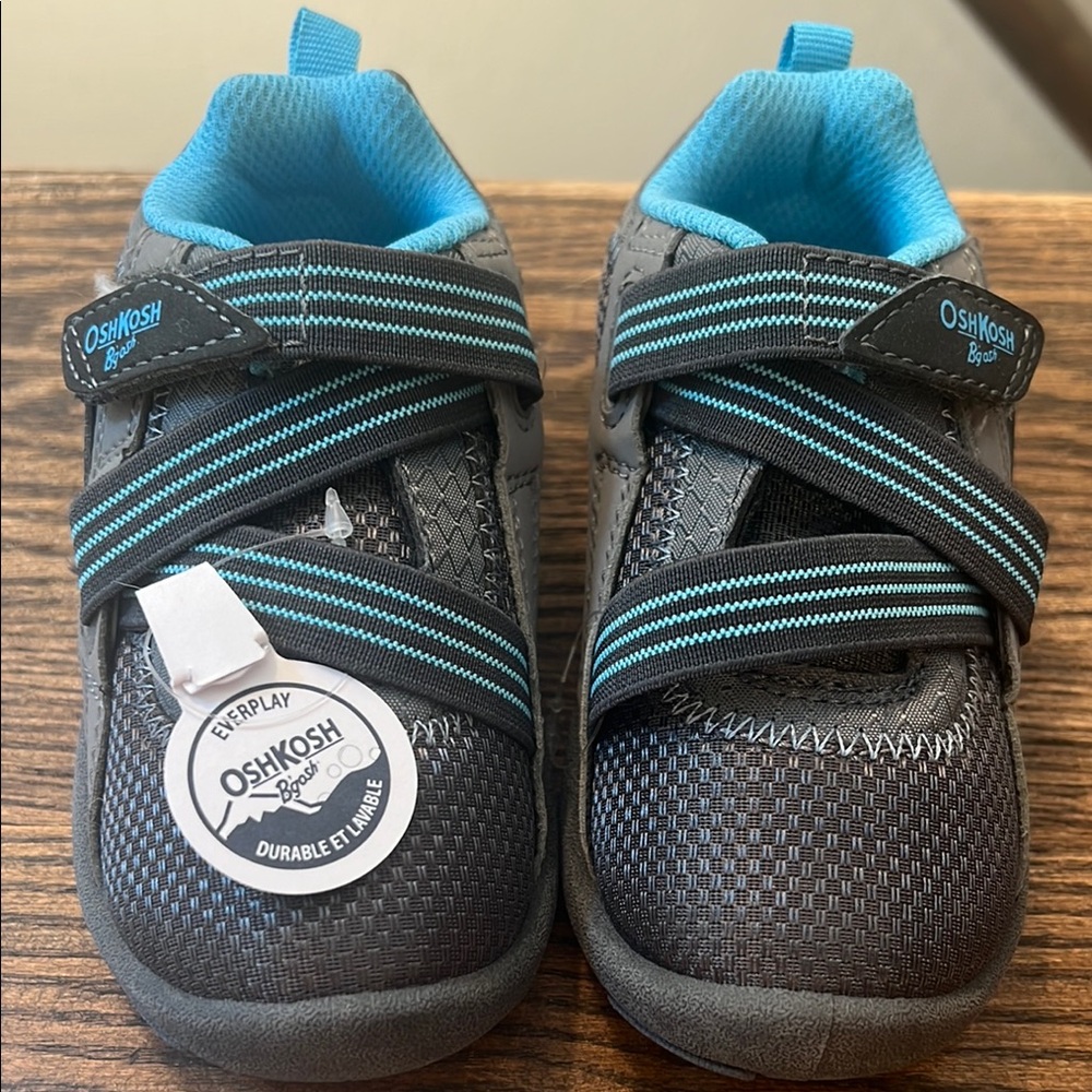 OshKosh B'gosh Toddler Gray and Blue Everplay Shoes